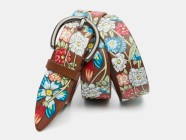 Женский ремень PrintFlowers40/CognacH
