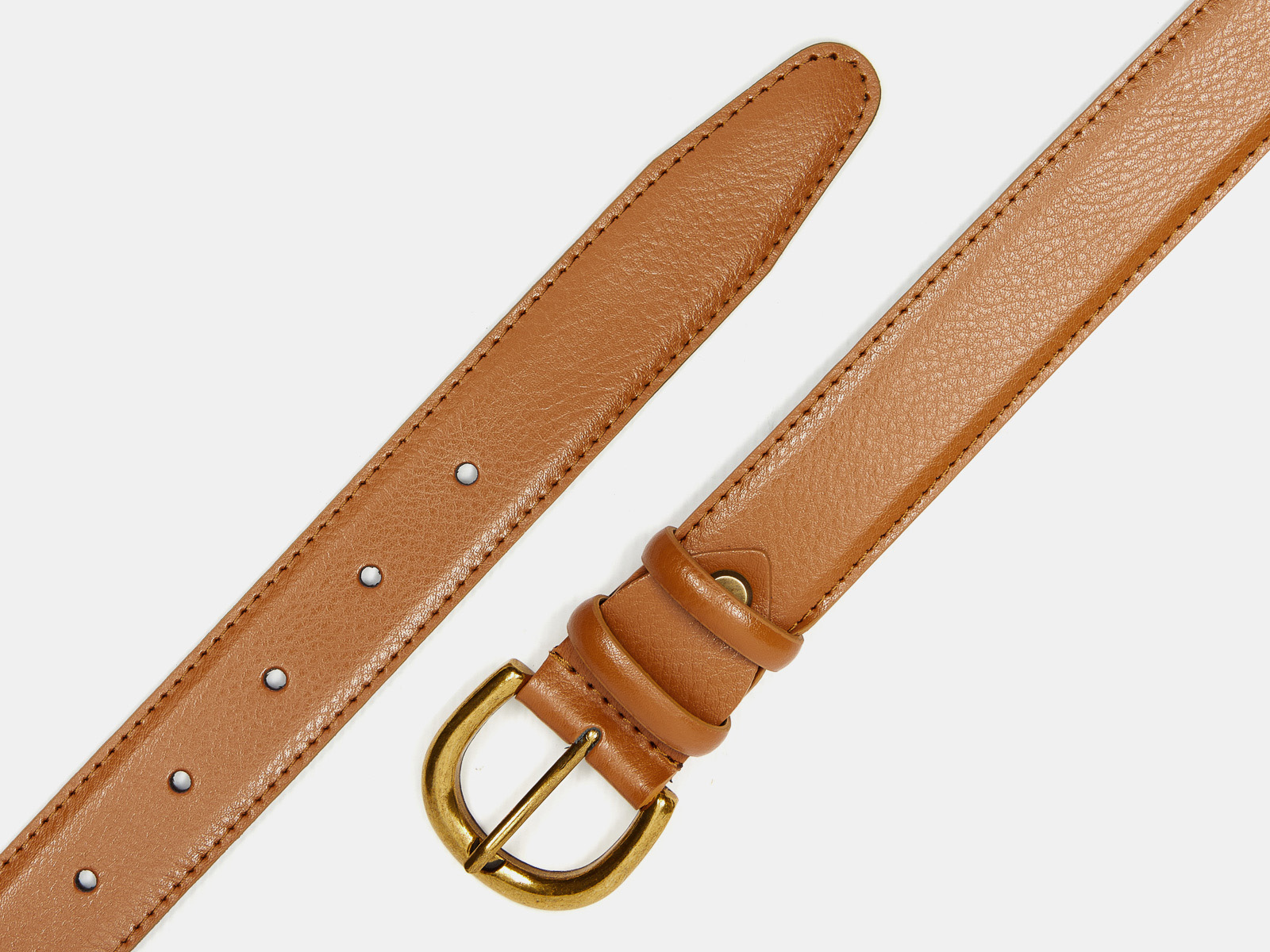 Кожаный охра женский джинсовый ремень B30-2129