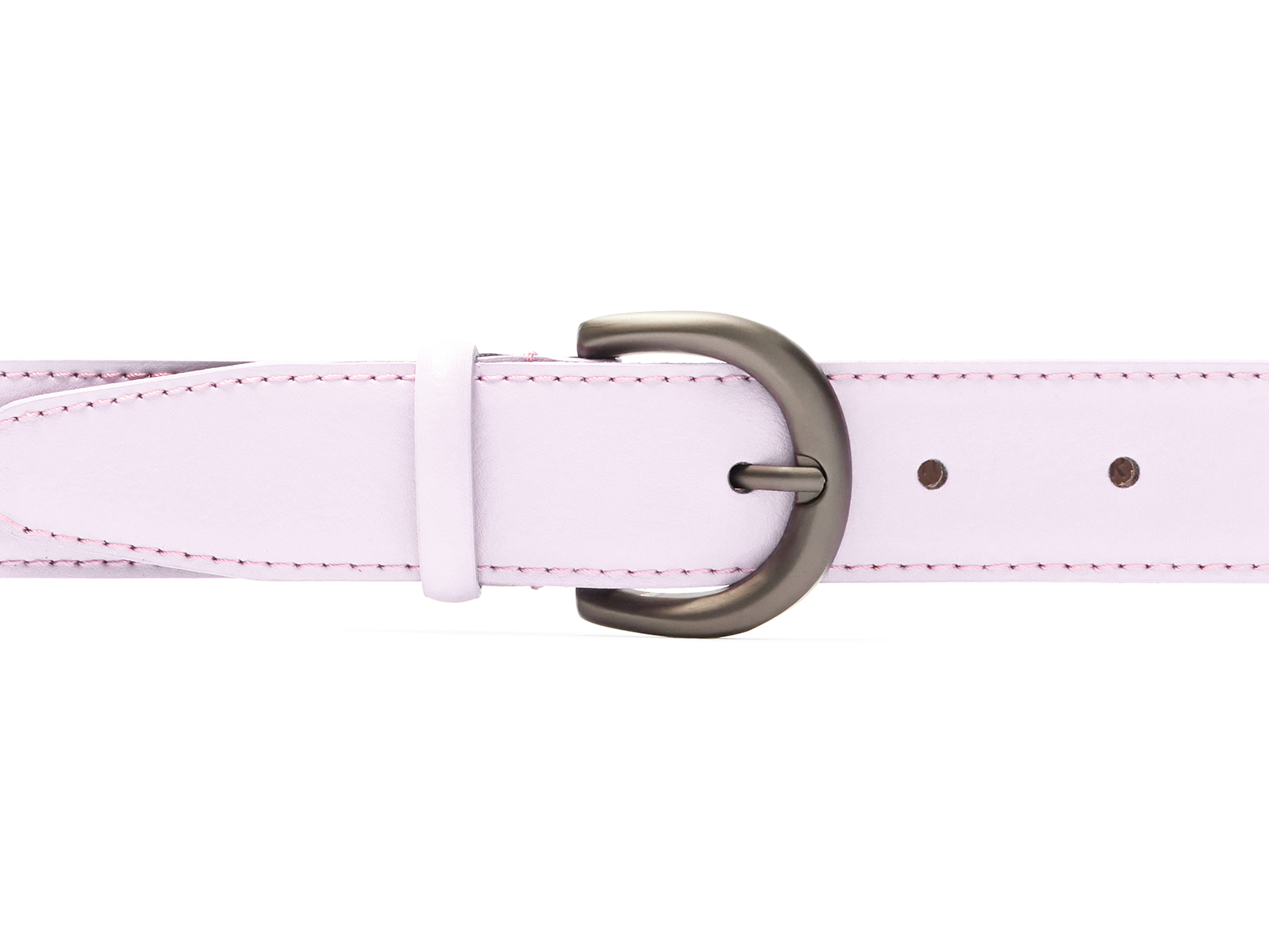 Кожаный лиловый женский джинсовый ремень B30-2139