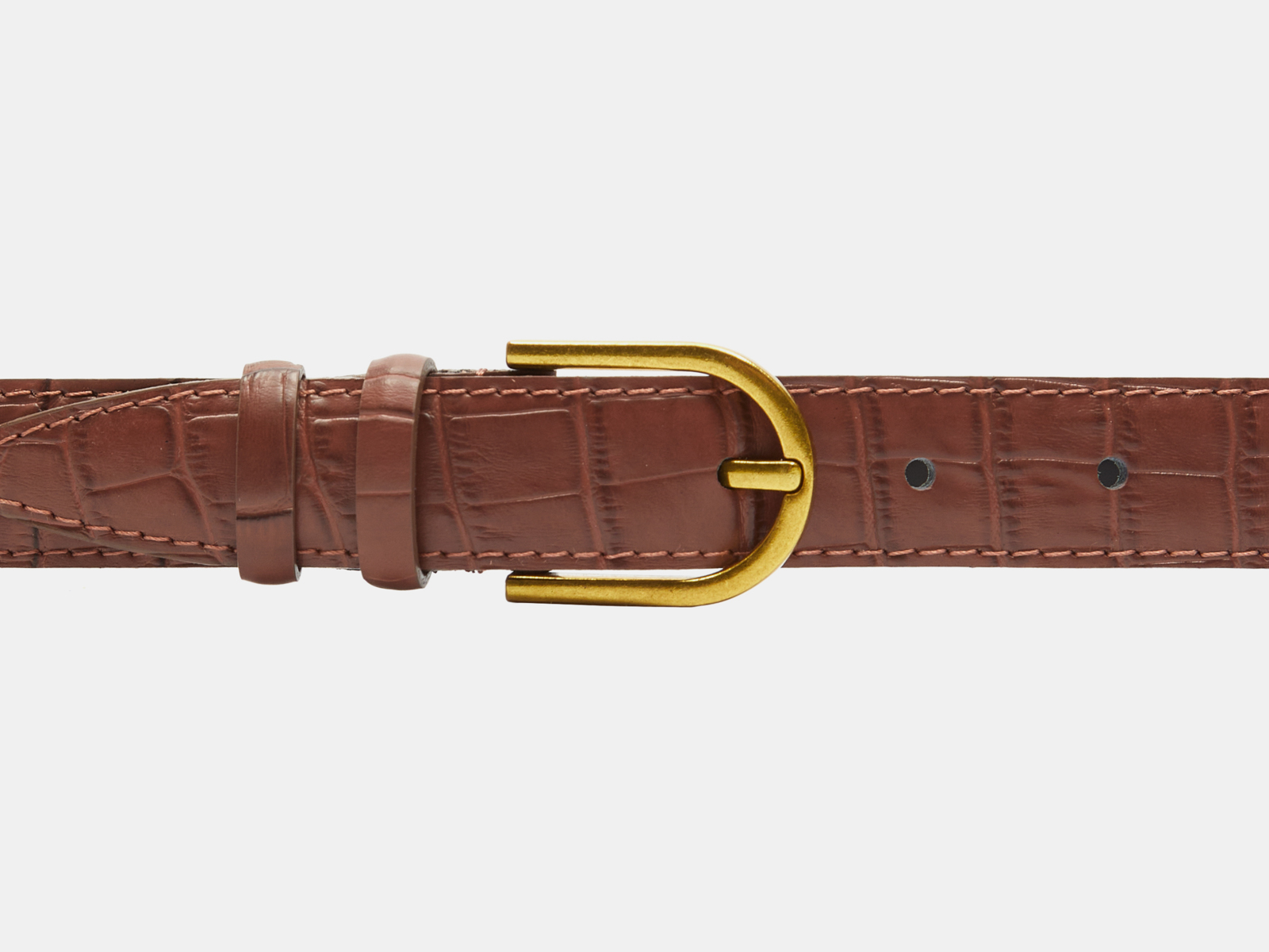 Кожаный коньячный женский джинсовый ремень B25-252