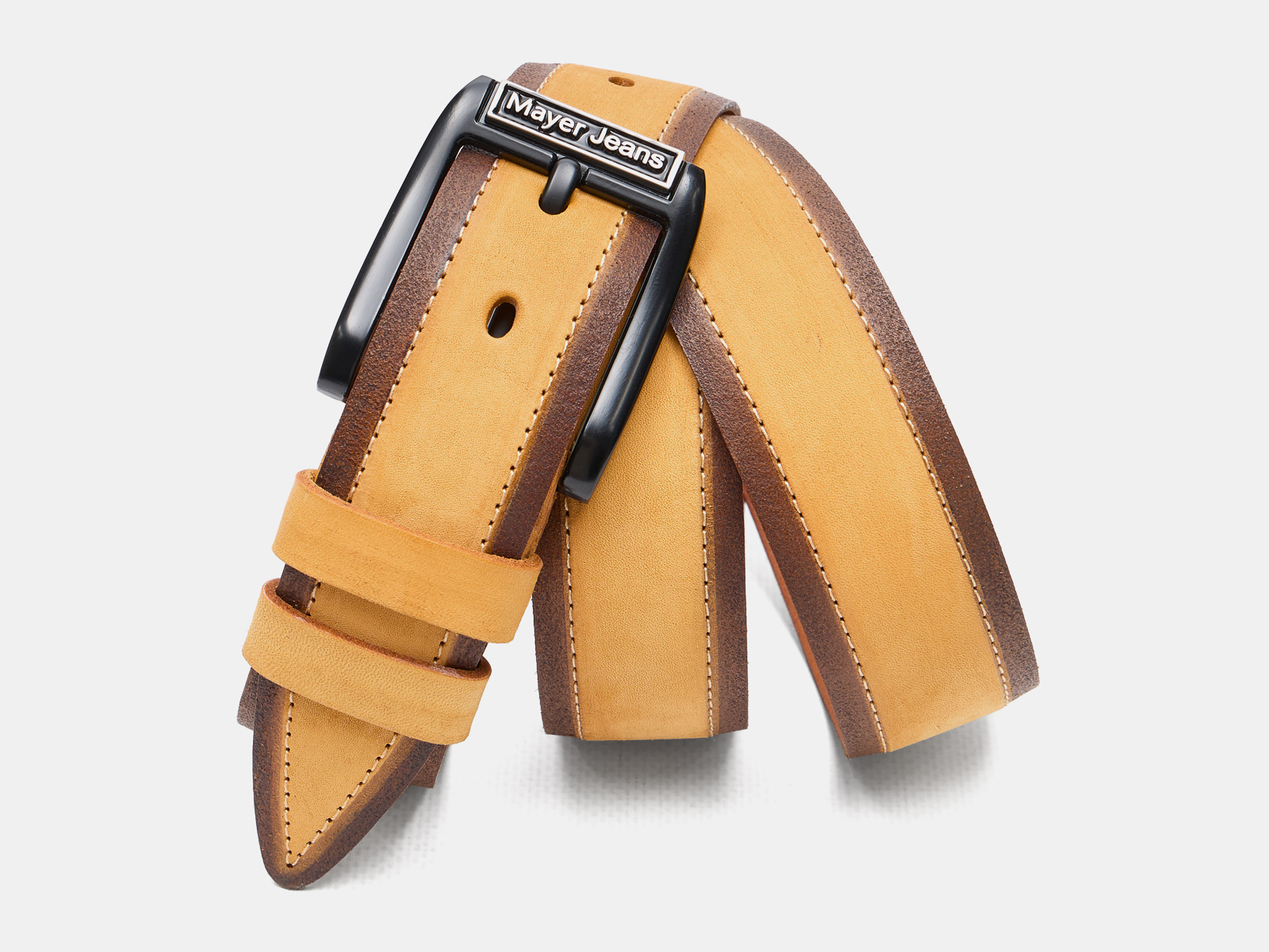 Кожаный манго мужской джинсовый ремень B40-2371