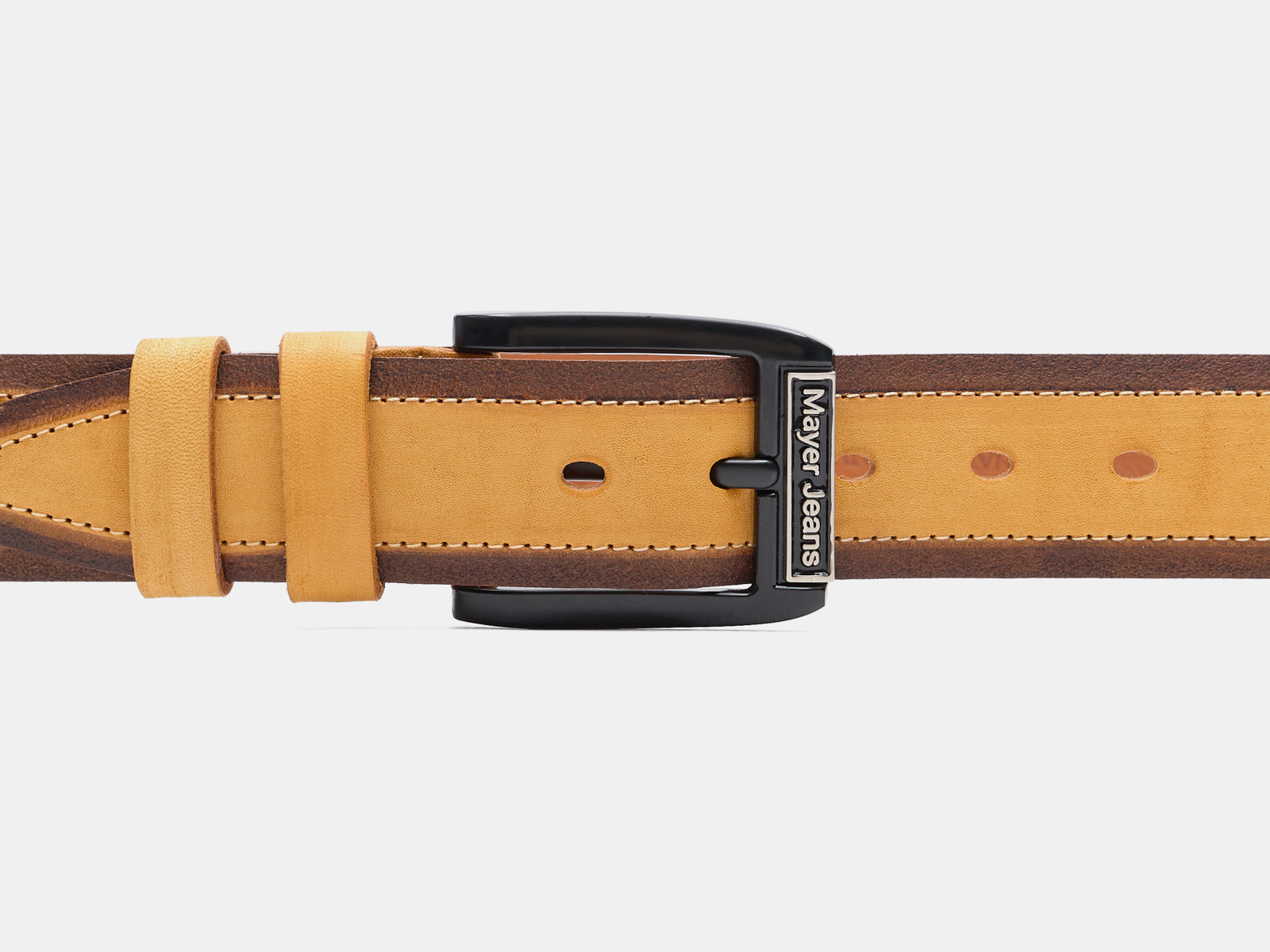 Кожаный манго мужской джинсовый ремень B40-2371