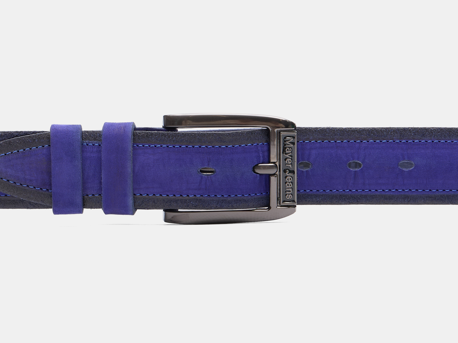 Кожаный электрик мужской джинсовый ремень B40-2373