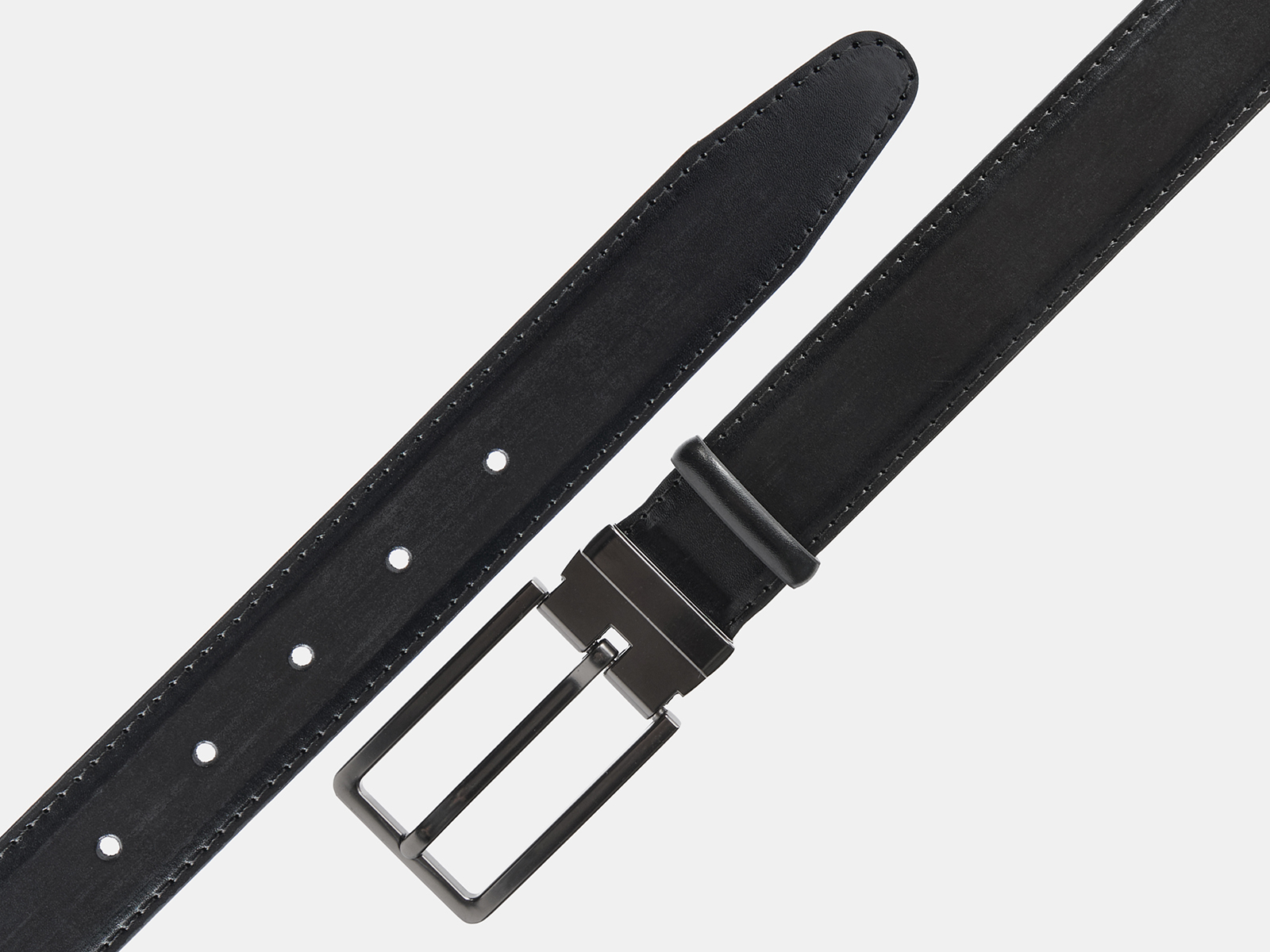 Кожаный черный женский джинсовый ремень Class30 Woman Black H