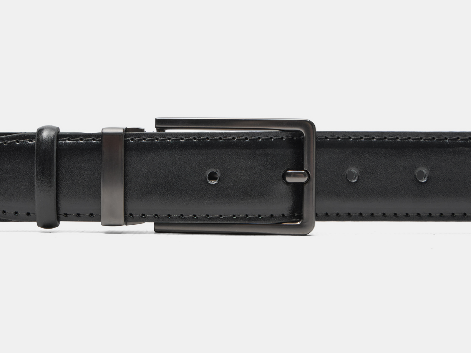 Кожаный черный женский джинсовый ремень Class30 Woman Black H