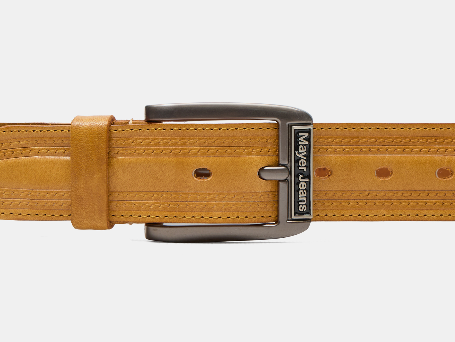 Кожаный манго мужской джинсовый ремень Double40 Mango3