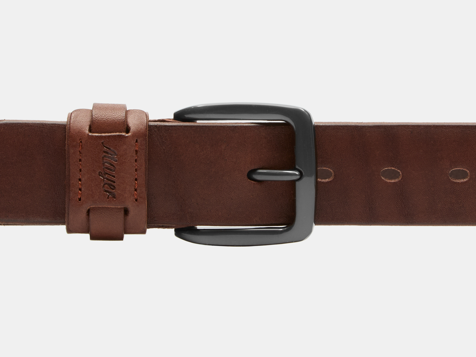 Кожаный коньяк мужской джинсовый ремень B40-2243