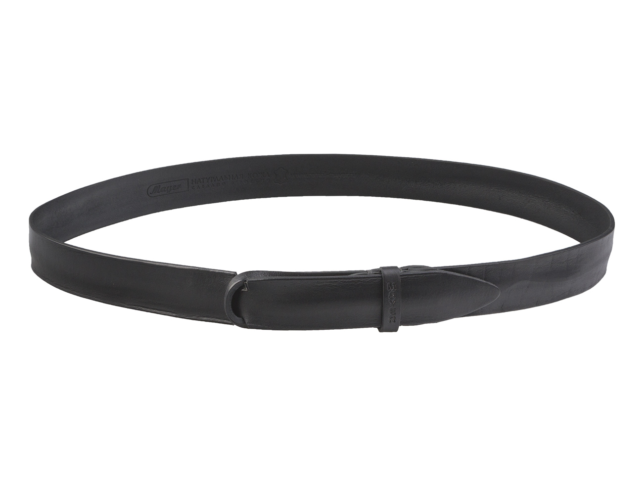 Кожаный черный мужской джинсовый ремень B40-861