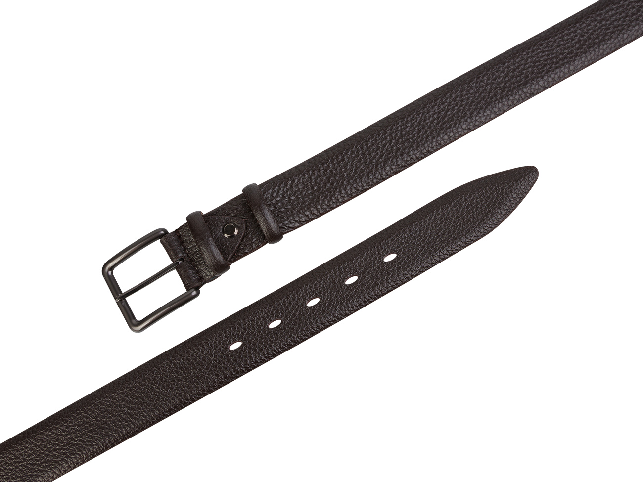 Кожаный коричневый мужской классический ремень DC35-38