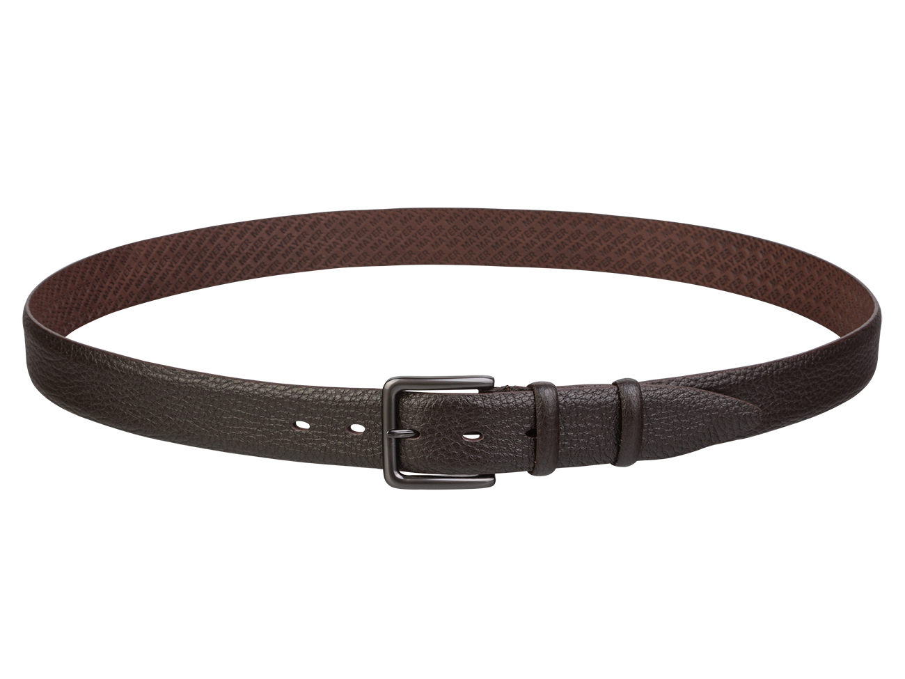 Кожаный коричневый мужской классический ремень DC35-38