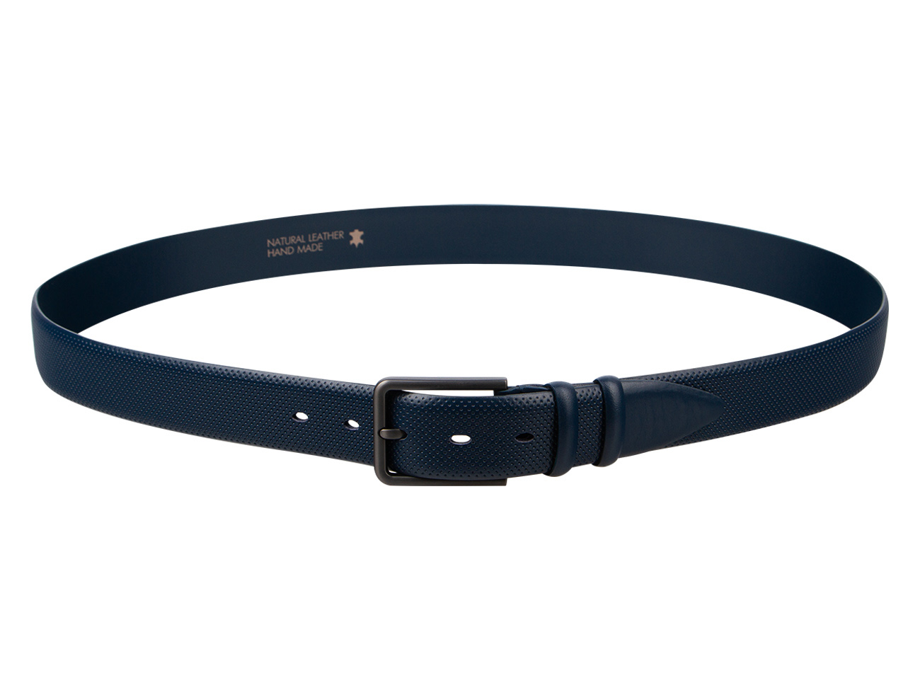 Кожаный синий мужской классический ремень DC35-62