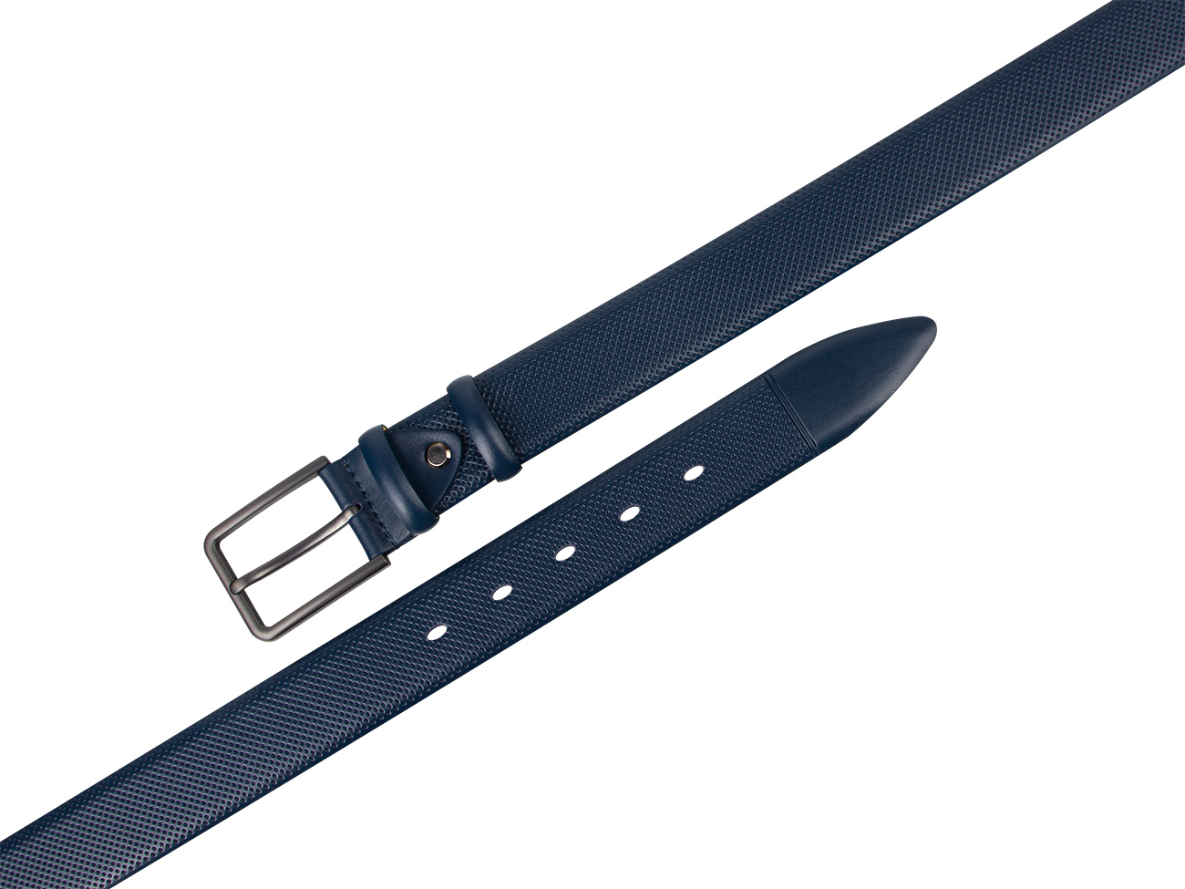 Кожаный синий мужской классический ремень DC35-62