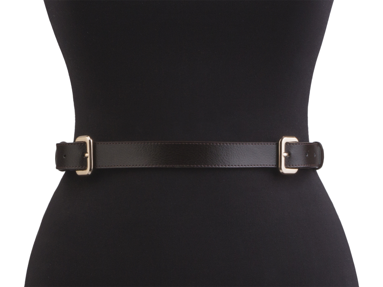 Кожаный коричневый женский модельный ремень J25-17