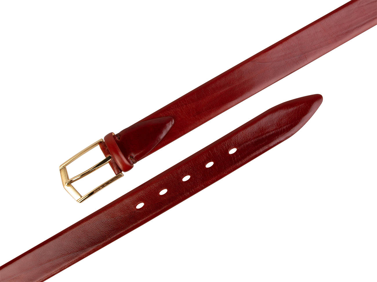 Кожаный коньяк мужской классический ремень PR35-209