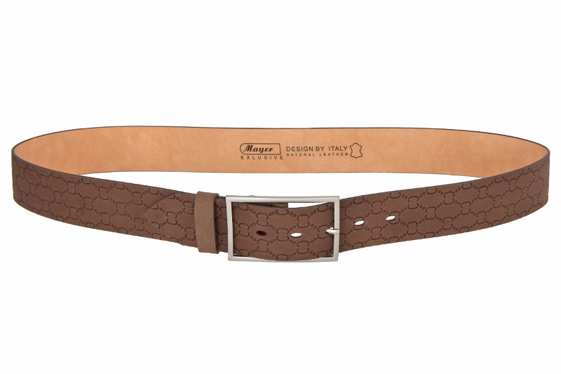 Кожаный коричневый женский широкий ремень SH45-06