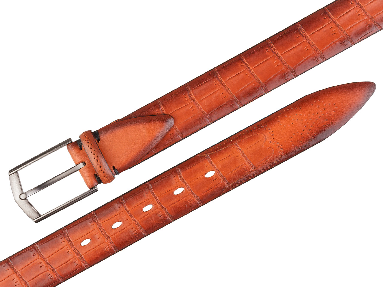 Кожаный  ремень ручной работы SPR35-77