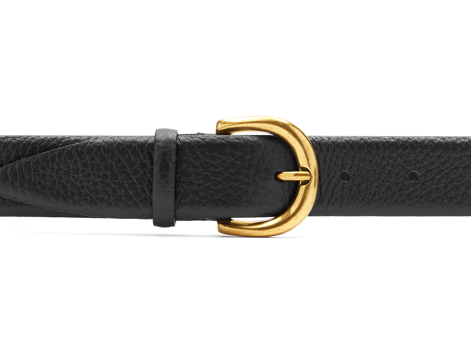 Кожаный черный женский джинсовый ремень B30-2102